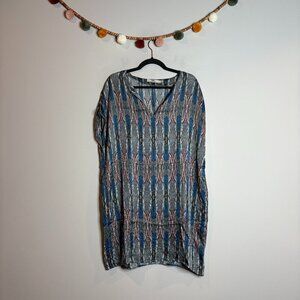 0039 Italy patterned tunic top